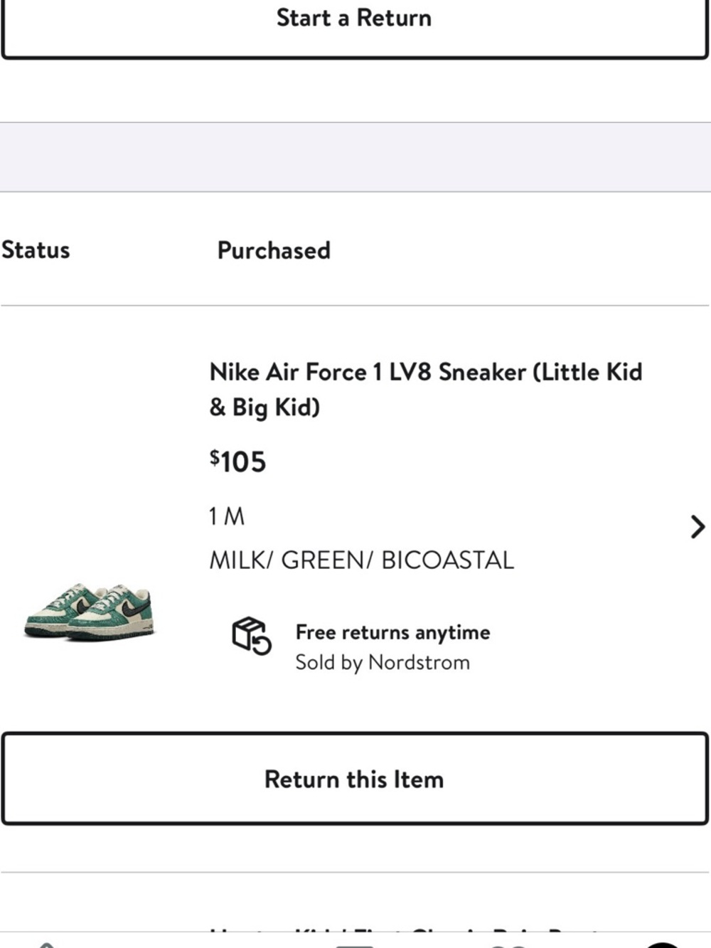 Nike Air Force 1 LV8 Sneaker - Picture 2 of 3